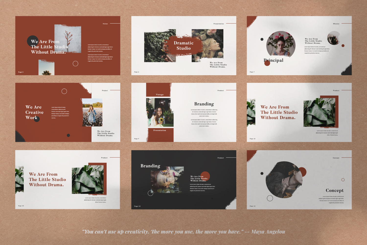 Dramatic Creative PowerPoint template