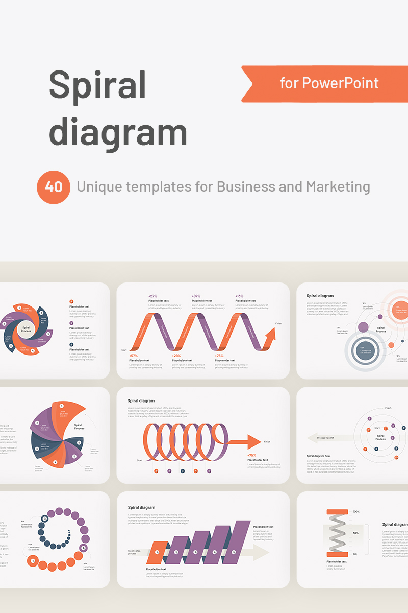 Spiral Diagram PowerPoint template