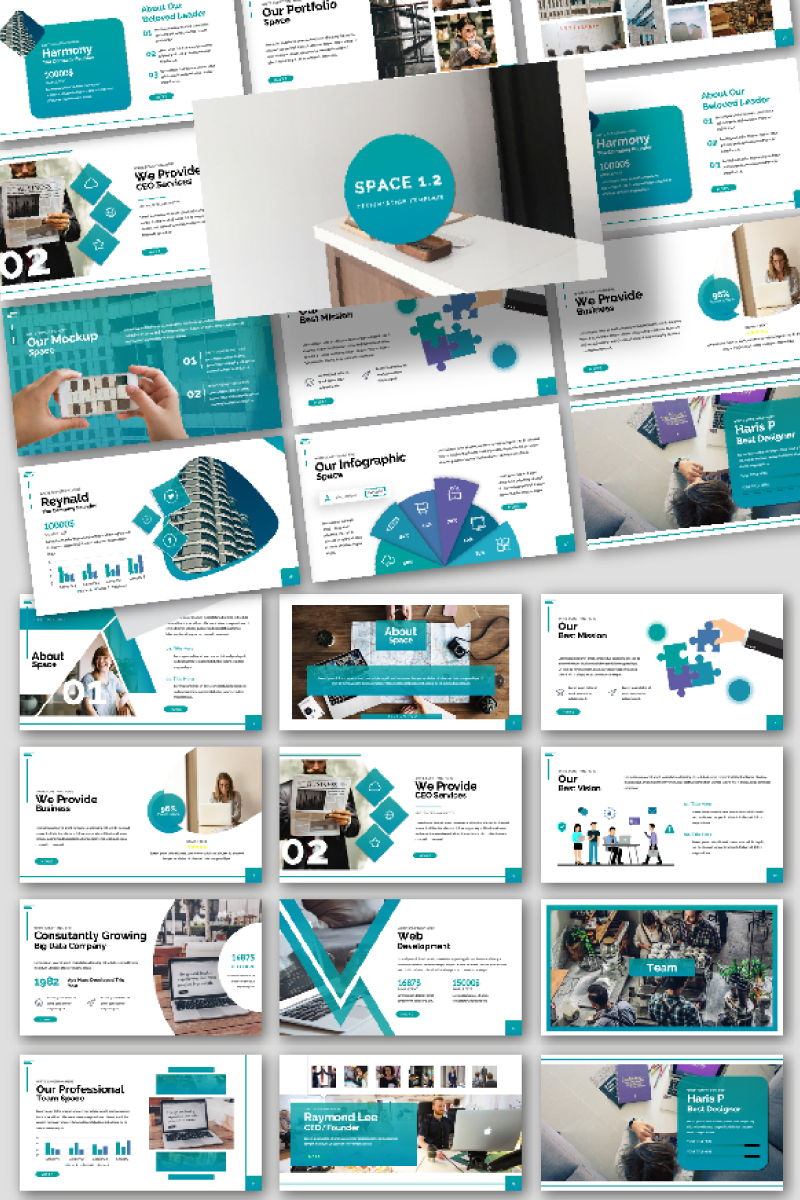 SPACE Presentation PowerPoint template