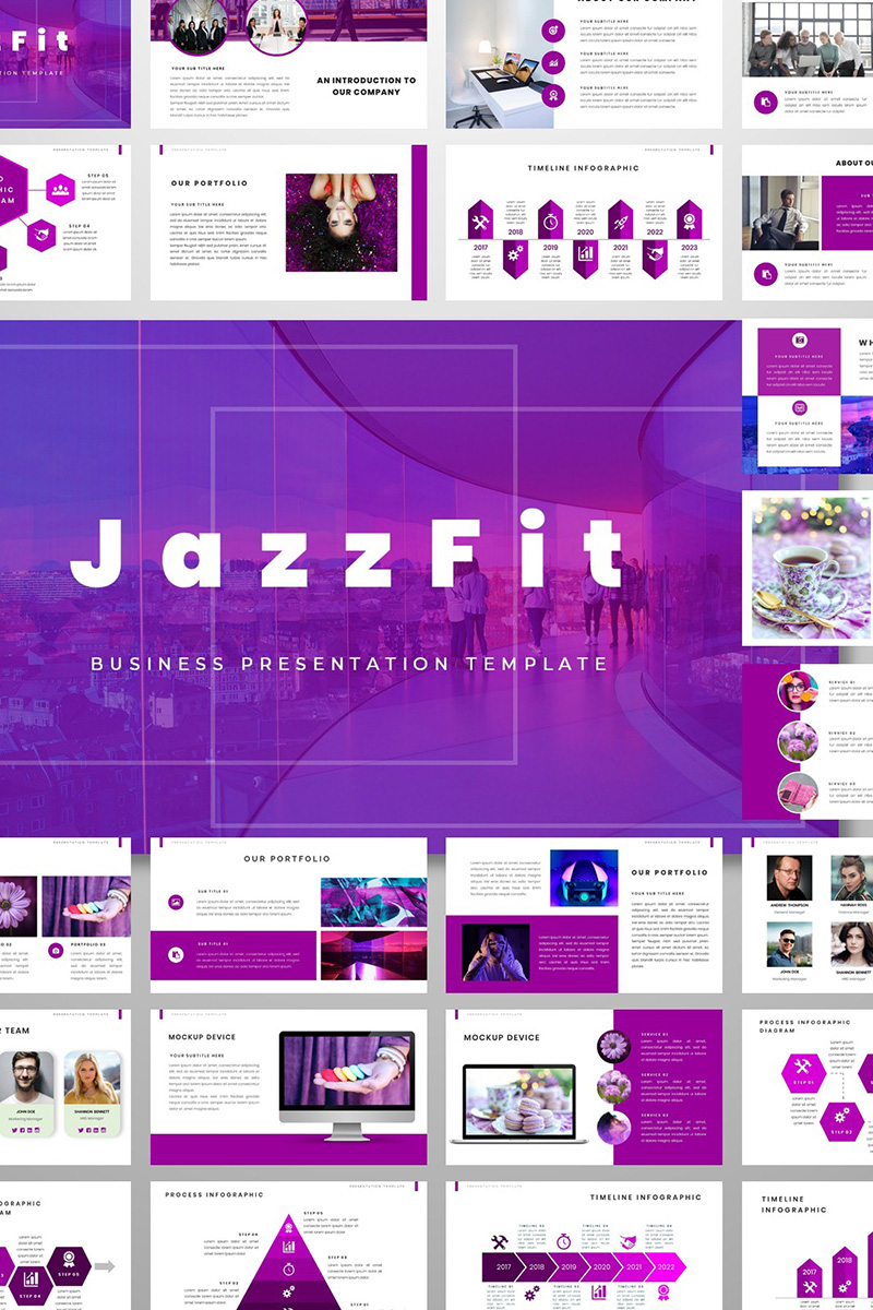 JazzFit PowerPoint template