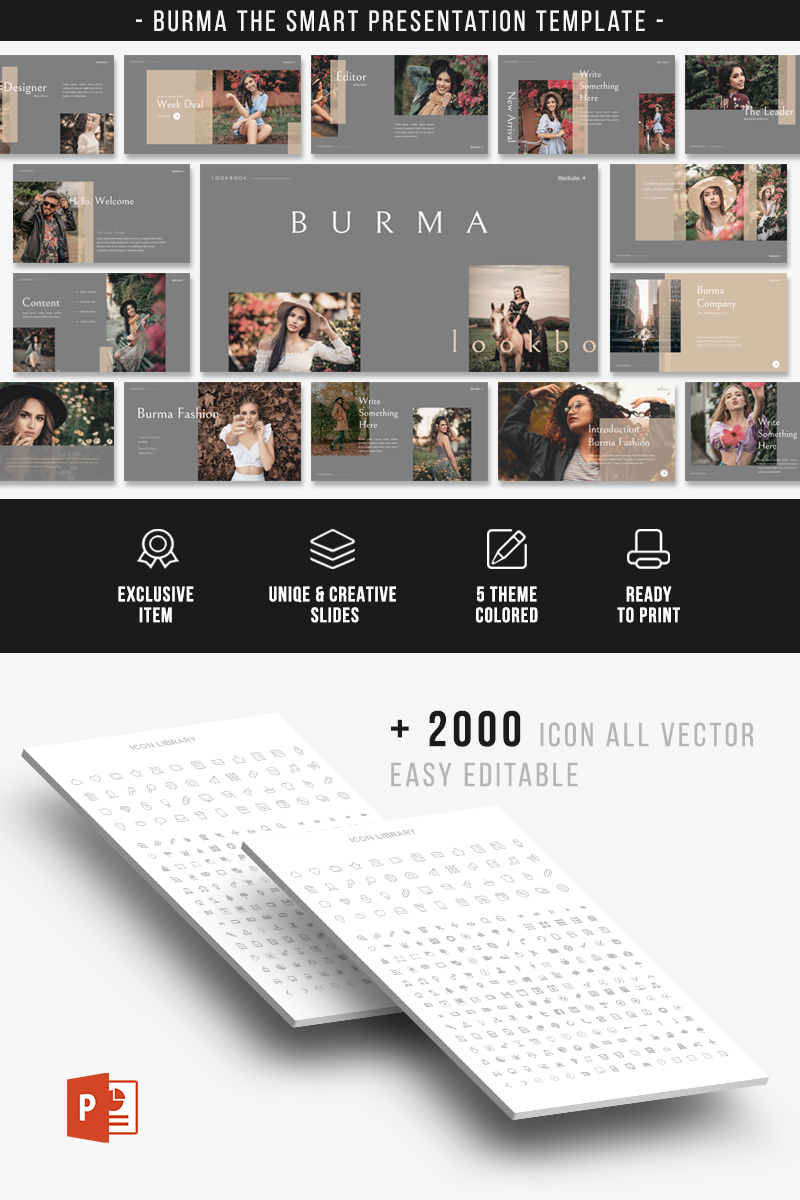 BURMA PowerPoint template