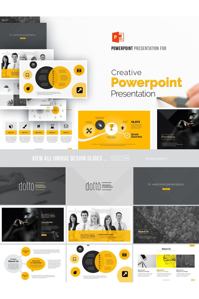 Creative Business  Presentation PowerPoint template